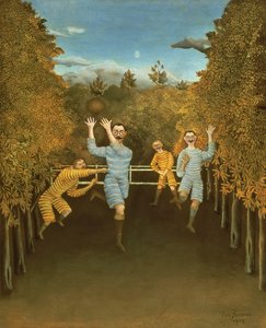 I giocatori di calcio, 1908 da Henri Rousseau